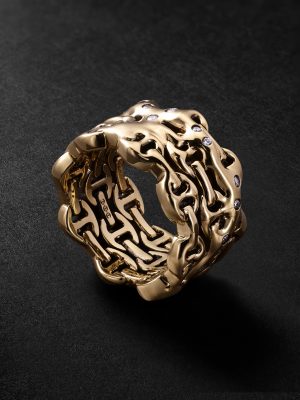 Sacred Melted Series 18-Karat Gold Diamond Ring Sacred Melted Series 18-Karat Gold Diamond Ring
