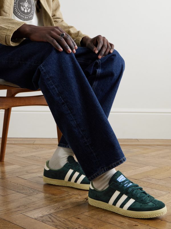 Roelee SPZL Leather-Trimmed Suede Sneakers - OU Roelee SPZL Leather-Trimmed Suede Sneakers - OU