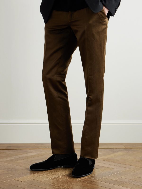 Mario Grosgrain-Trimmed Velvet Loafers - OU