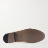 Padstow Collapsible-Heel Leather-Trimmed Raffia Loafers - E1 Padstow Collapsible-Heel Leather-Trimmed Raffia Loafers - E1