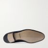 Modena Leather-Trimmed Suede Loafers - E1 Modena Leather-Trimmed Suede Loafers - E1