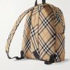 Checked Coated-Canvas Backpack - BK Checked Coated-Canvas Backpack - BK