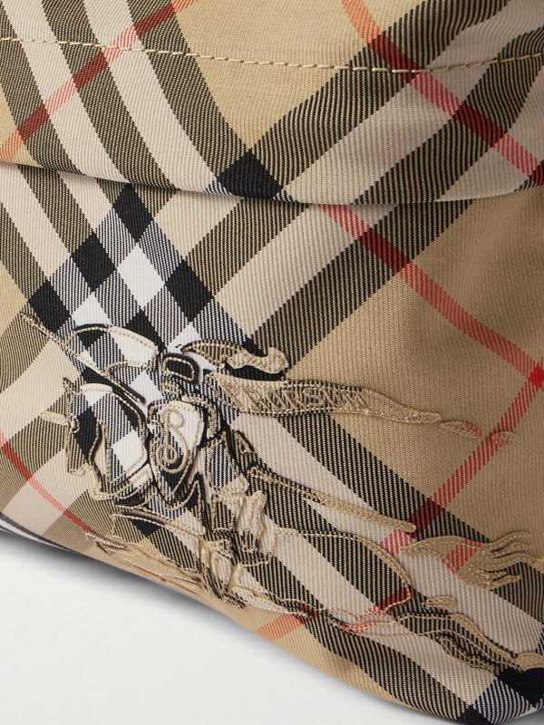 Checked Coated-Canvas Backpack - CU Checked Coated-Canvas Backpack - CU