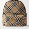 Checked Coated-Canvas Backpack Checked Coated-Canvas Backpack