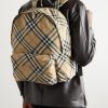 Checked Coated-Canvas Backpack - OU Checked Coated-Canvas Backpack - OU