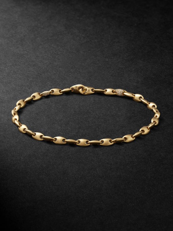 Neo 18-Karat Gold Diamond Chain Bracelet Neo 18-Karat Gold Diamond Chain Bracelet