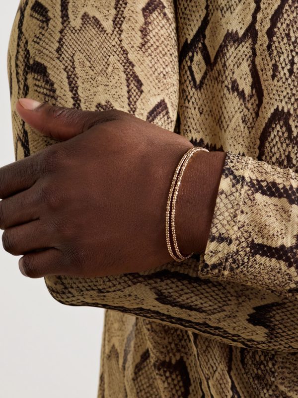 Noix 18-Karat Gold Beaded Wrap Bracelet - FR