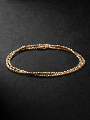 Noix 18-Karat Gold Beaded Wrap Bracelet