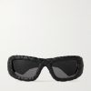 Intrecciato D-Frame Acetate Sunglasses