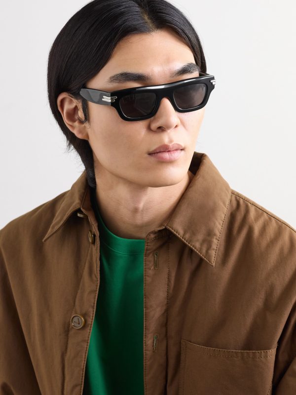 Mitre Square-Frame Acetate Sunglasses - OU Mitre Square-Frame Acetate Sunglasses - OU