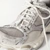 Stapler Distressed Mesh and Rubber Sneakers - CU