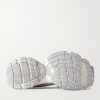 Stapler Distressed Mesh and Rubber Sneakers - E1