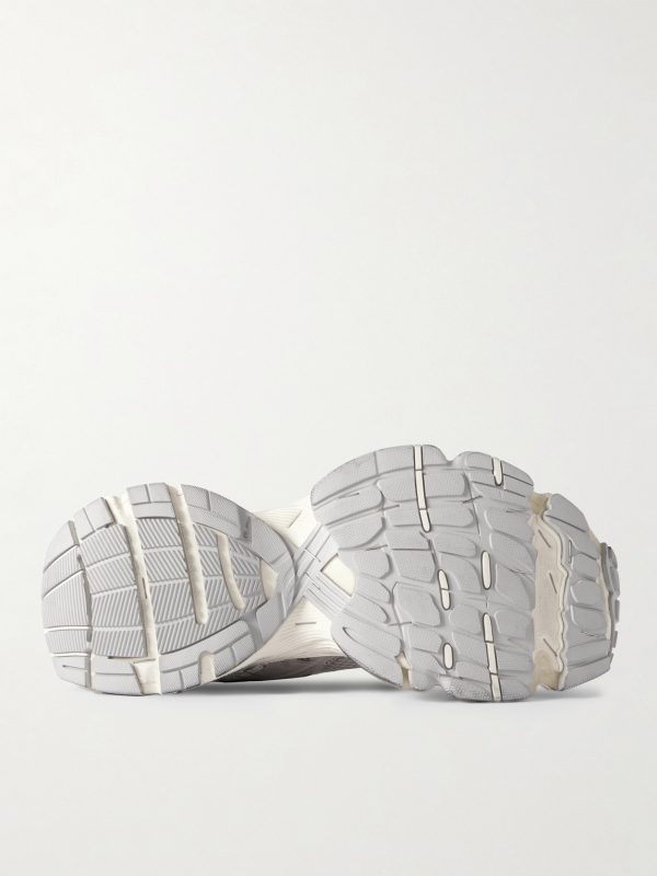 Stapler Distressed Mesh and Rubber Sneakers - E1