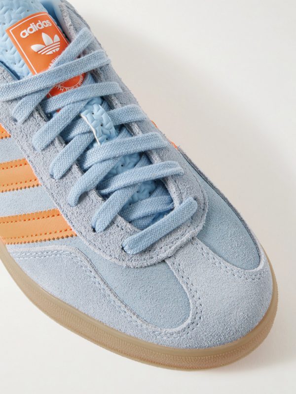 Gazelle Indoor Leather-Trimmed Suede Sneakers - CU
