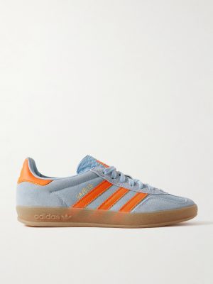 Gazelle Indoor Leather-Trimmed Suede Sneakers Gazelle Indoor Leather-Trimmed Suede Sneakers