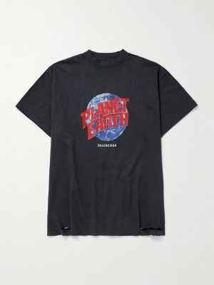 Distressed Printed Cotton-Jersey T-Shirt Distressed Printed Cotton-Jersey T-Shirt
