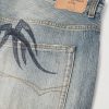 Y2K Wide-Leg Distressed Printed Jeans - CU Y2K Wide-Leg Distressed Printed Jeans - CU