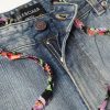 Y2K Wide-Leg Distressed Printed Jeans - E1 Y2K Wide-Leg Distressed Printed Jeans - E1