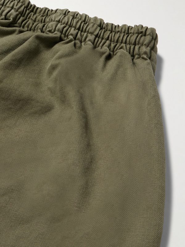 Wide-Leg Cotton-Twill Trousers - CU Wide-Leg Cotton-Twill Trousers - CU