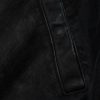 Distressed Padded Denim Bomber Jacket - E1 Distressed Padded Denim Bomber Jacket - E1