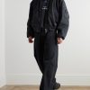 Distressed Padded Denim Bomber Jacket - OU Distressed Padded Denim Bomber Jacket - OU