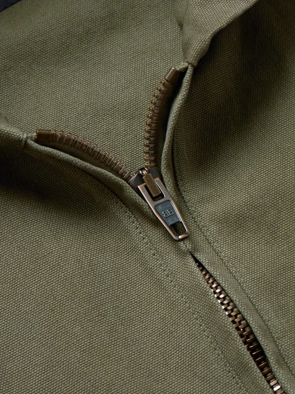 Cotton-Canvas Hooded Jacket - CU