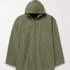 Cotton-Canvas Hooded Jacket