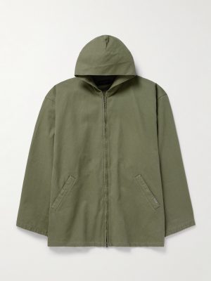 Cotton-Canvas Hooded Jacket Cotton-Canvas Hooded Jacket
