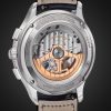 Master Control Automatic Chronograph 40mm Stainless Steel and Leather Watch, Ref. No. Q4138480 - BK