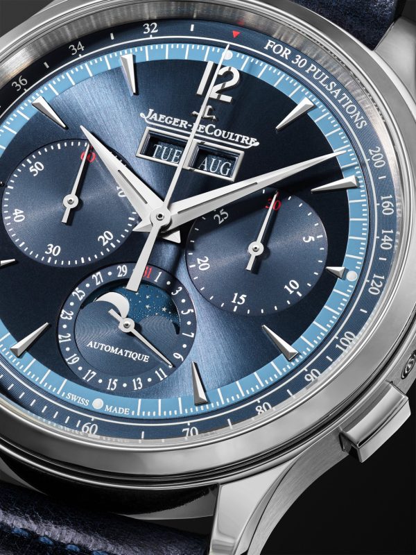 Master Control Automatic Chronograph 40mm Stainless Steel and Leather Watch, Ref. No. Q4138480 - CU