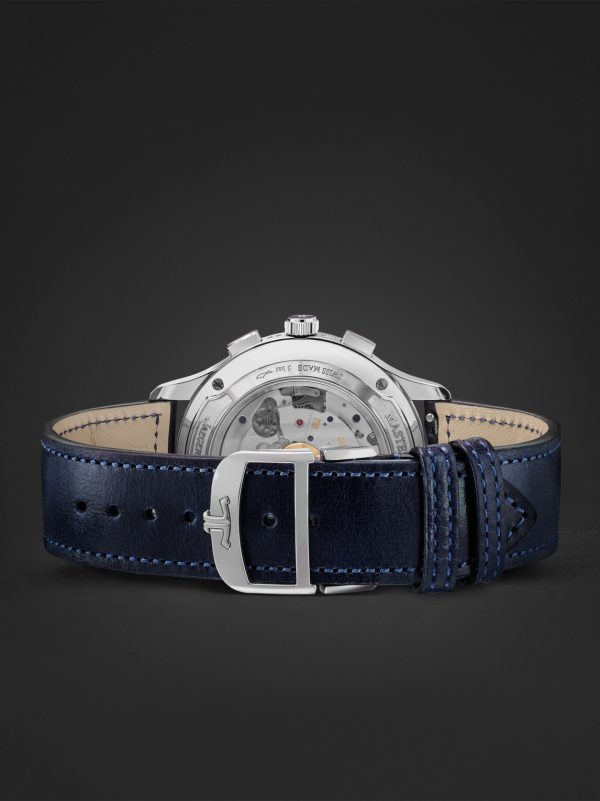Master Control Automatic Chronograph 40mm Stainless Steel and Leather Watch, Ref. No. Q4138480 - E2