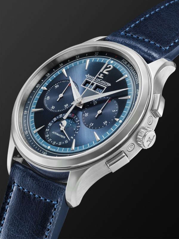 Master Control Automatic Chronograph 40mm Stainless Steel and Leather Watch, Ref. No. Q4138480 - FR