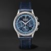 Master Control Automatic Chronograph 40mm Stainless Steel and Leather Watch, Ref. No. Q4138480