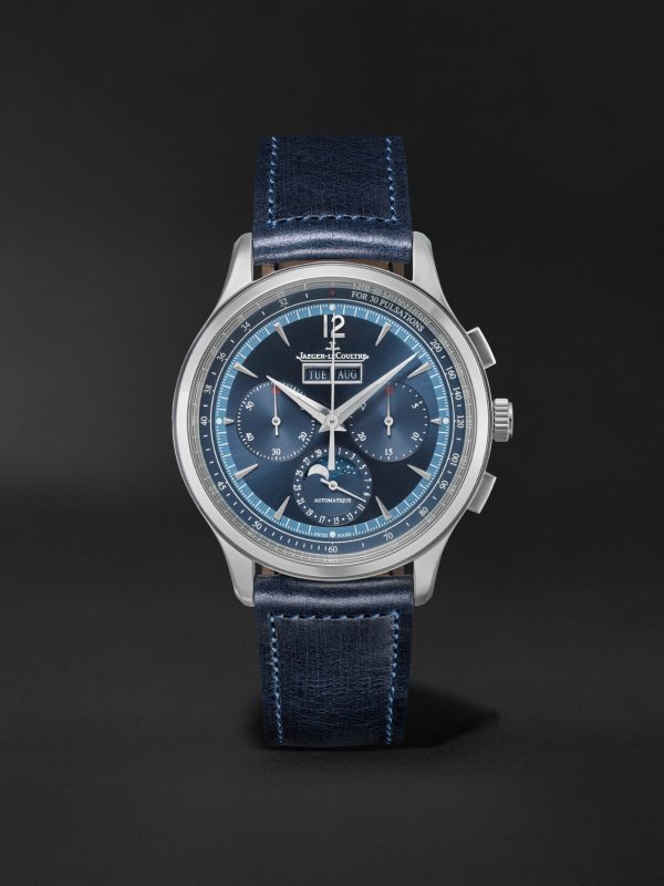 Master Control Automatic Chronograph 40mm Stainless Steel and Leather Watch, Ref. No. Q4138480