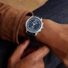 Master Control Automatic Chronograph 40mm Stainless Steel and Leather Watch, Ref. No. Q4138480 - OU