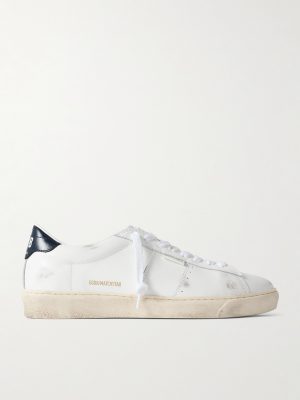 Matchstar Distressed Leather Sneakers
