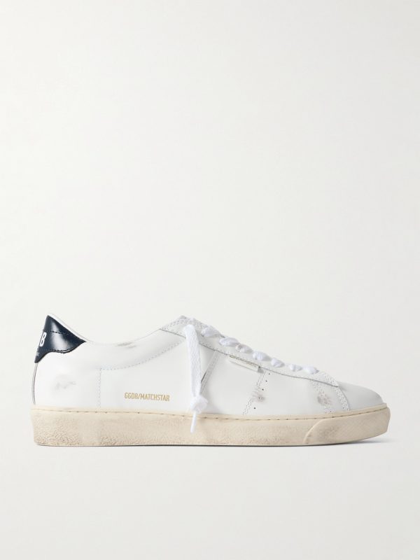 Matchstar Distressed Leather Sneakers Matchstar Distressed Leather Sneakers