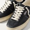 Soul-Star Suede-Trimmed Distressed Leather Sneakers - CU Soul-Star Suede-Trimmed Distressed Leather Sneakers - CU