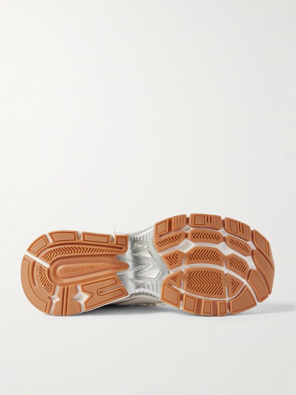 Lightstar Rubber-Trimmed Leather and Mesh Sneakers - E1