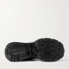 Lightstar Rubber-Trimmed Leather and Mesh Sneakers - E1 Lightstar Rubber-Trimmed Leather and Mesh Sneakers - E1