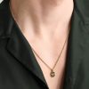 Magnetic 18-Karat Gold, Malachite and Mother-of-Pearl Pendant - FR Magnetic 18-Karat Gold, Malachite and Mother-of-Pearl Pendant - FR