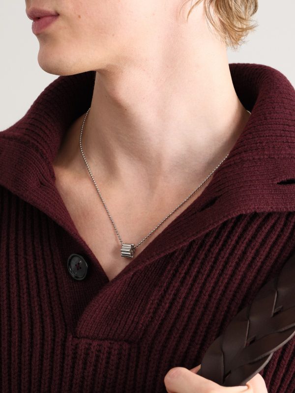 Edge 18-Karat White Gold Pendant - FR