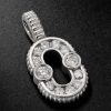 Magnetic 18-Karat White Gold Diamond Pendant Magnetic 18-Karat White Gold Diamond Pendant