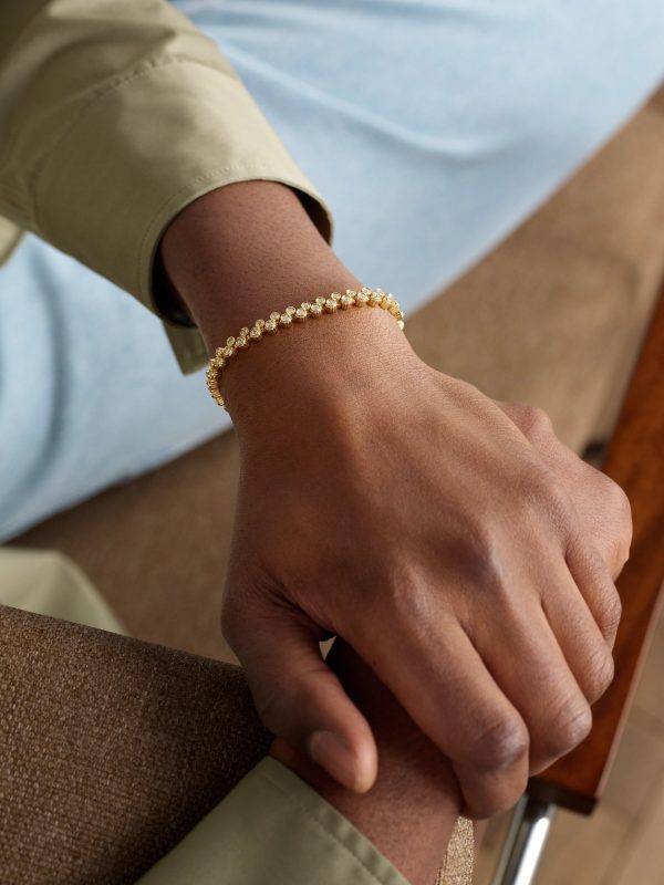 Clique 18-Karat Gold Diamond Tennis Bracelet - FR Clique 18-Karat Gold Diamond Tennis Bracelet - FR