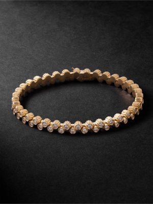 Clique 18-Karat Gold Diamond Tennis Bracelet Clique 18-Karat Gold Diamond Tennis Bracelet