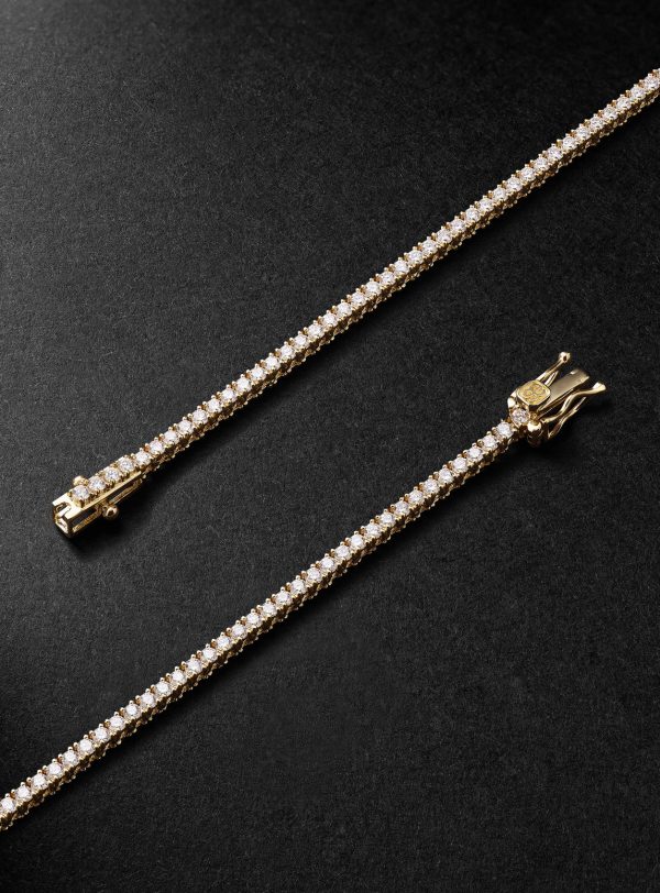 14-Karat Gold Diamond Tennis Necklace - BK 14-Karat Gold Diamond Tennis Necklace - BK