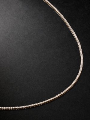 14-Karat Gold Diamond Tennis Necklace 14-Karat Gold Diamond Tennis Necklace