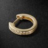 14-Karat Gold Diamond Single Hoop Earring 14-Karat Gold Diamond Single Hoop Earring