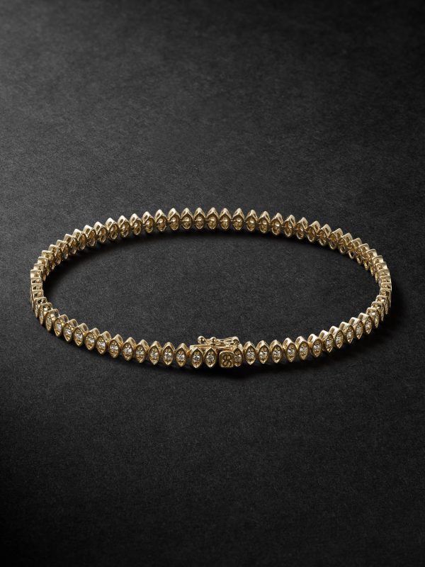 14-Karat Gold Diamond Bracelet - BK 14-Karat Gold Diamond Bracelet - BK