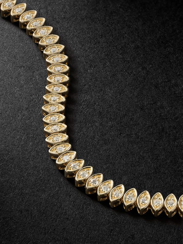14-Karat Gold Diamond Bracelet - CU 14-Karat Gold Diamond Bracelet - CU